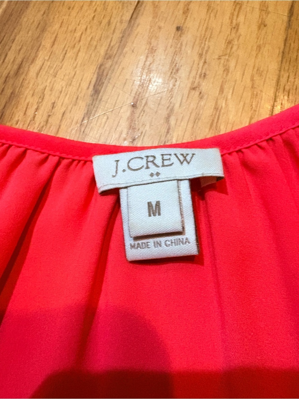 J.Crew Hot Pink Coral Covered Button Long Sleeve Blouse Women’s Medium - Picture 8 of 9
